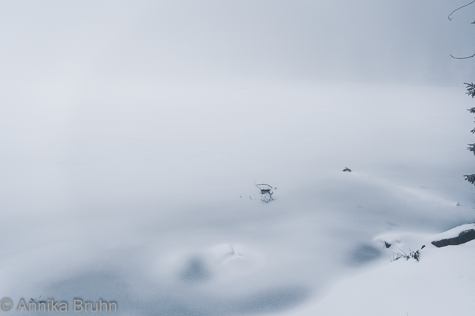 Mummelsee im Schnee